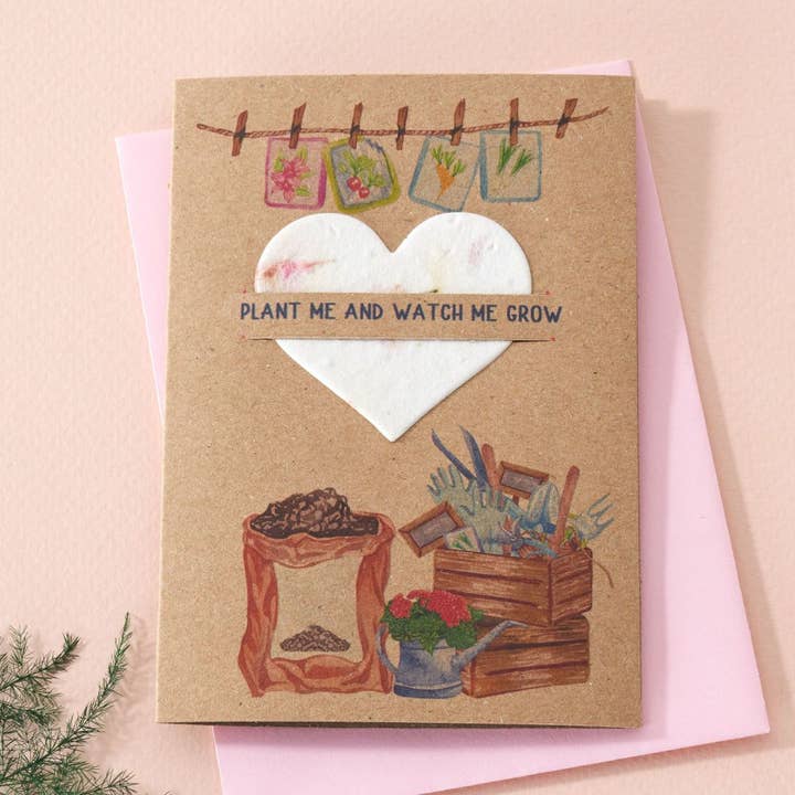 by Molly&Izzie - Wholesale Plant Seeds - LITTLE SEEDS - POTTING UP PLANTABLE CARD0