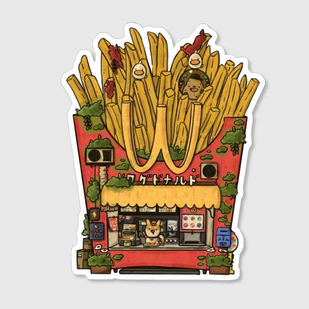 sushiboiiiyy - Wholesale Sticker - Wagdonald Vinyl Sticker