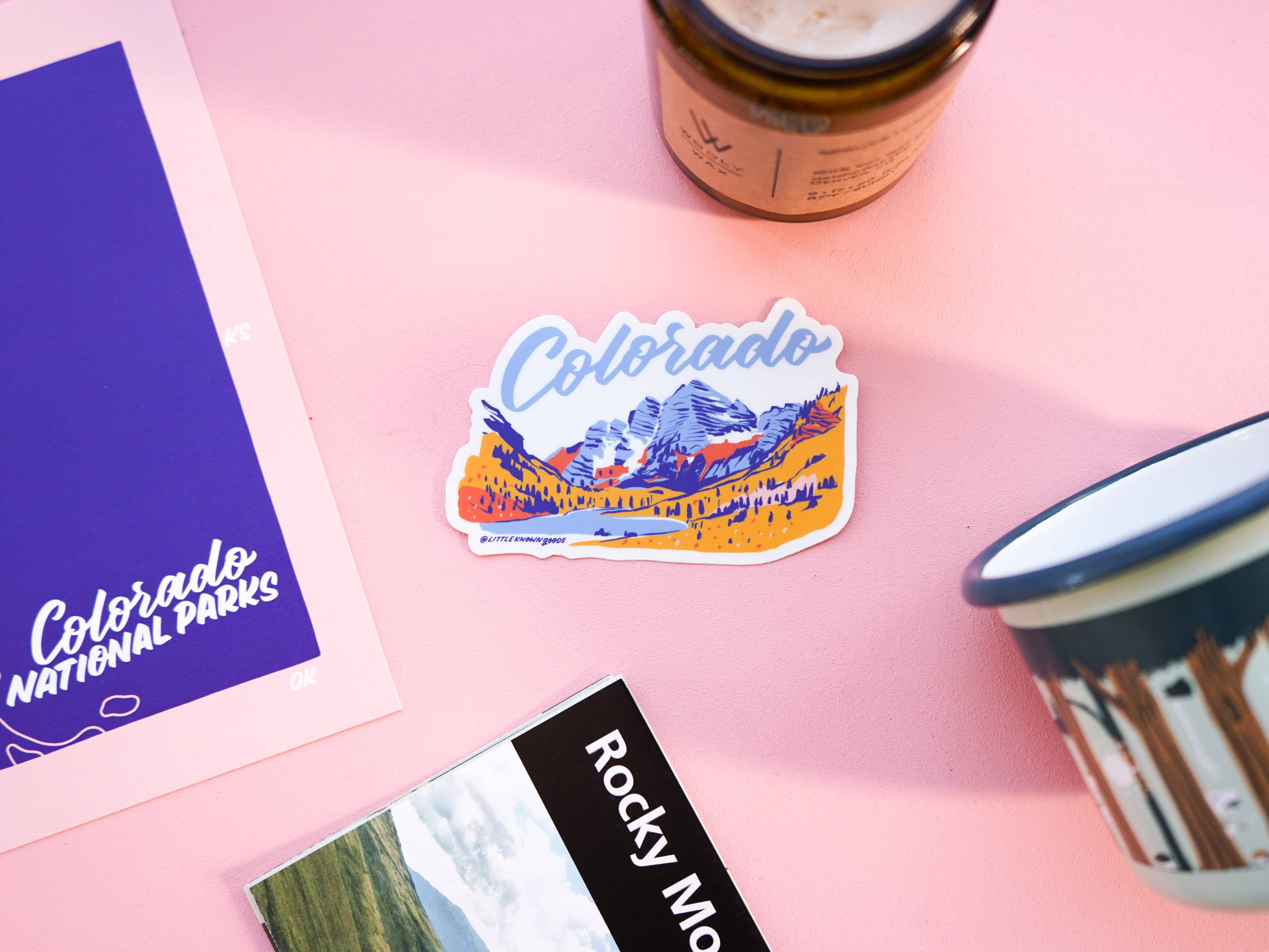 Little Known Goods - Wholesale Sticker - Colorado Maroon Bells Sticker7