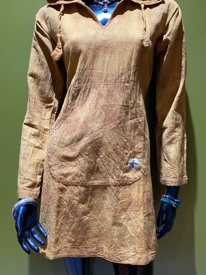 Långärmad hoodie klänning - Prepack of 4 - Tie Dye för wholesale av Katmandu Trading Co.