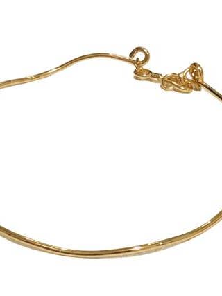 Pulsera de alambre fino de oro para venta al por mayor de Links & Locks