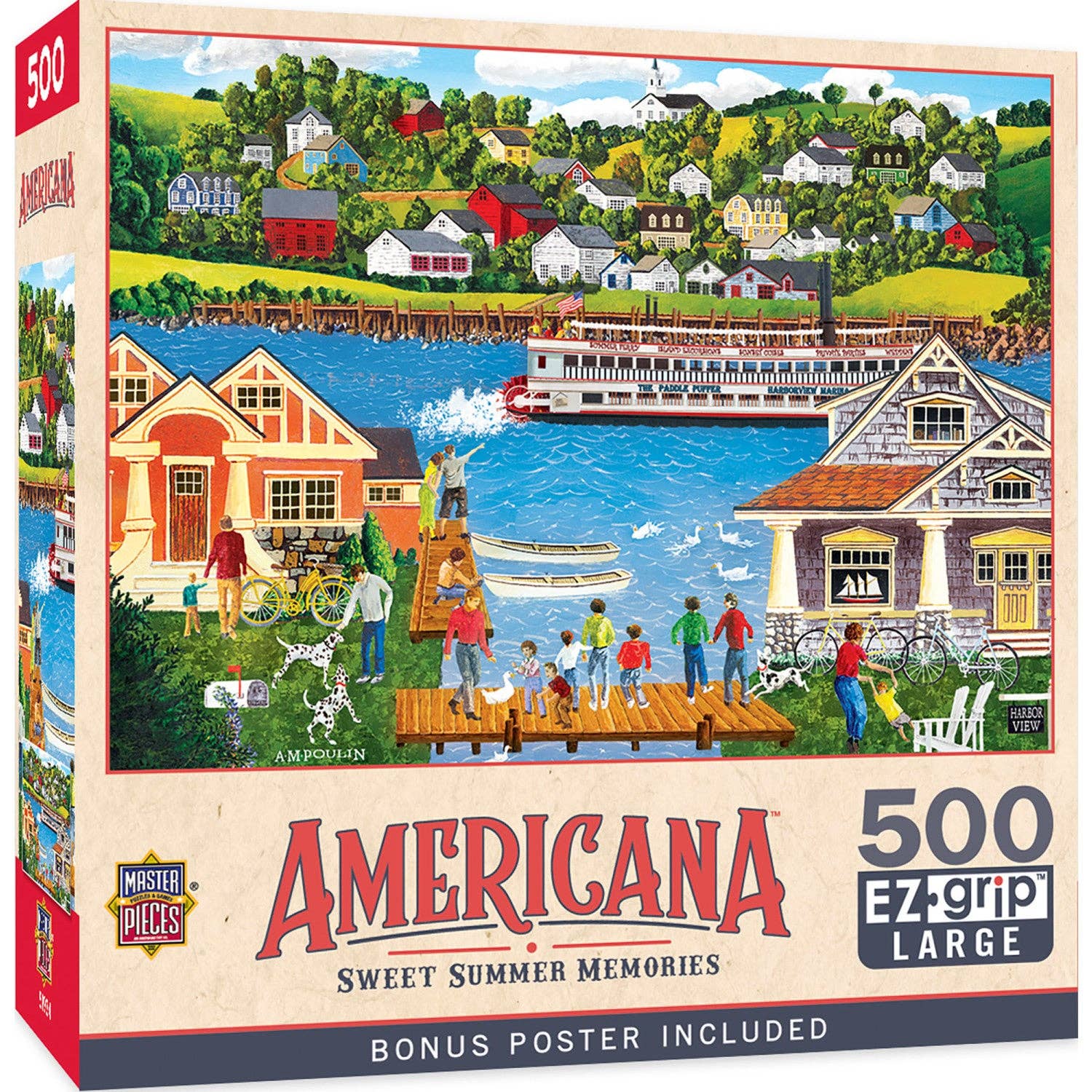 Masterpieces Puzzles - Wholesale Puzzle - Adult - Americana - Sweet Summer Memories 500 Piece EZ Grip Jigsaw Puzzle0