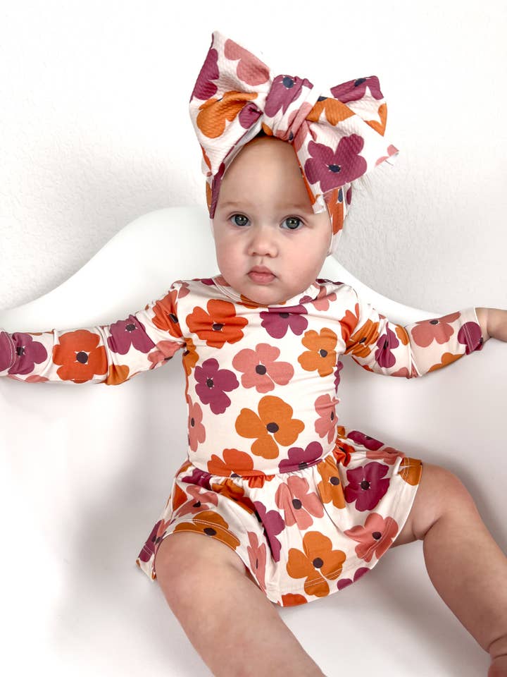 Goldie Skirty | Twirlkleid aus Bambus | Bodysuit mit Rock für den Großhandel von Elle & Mily