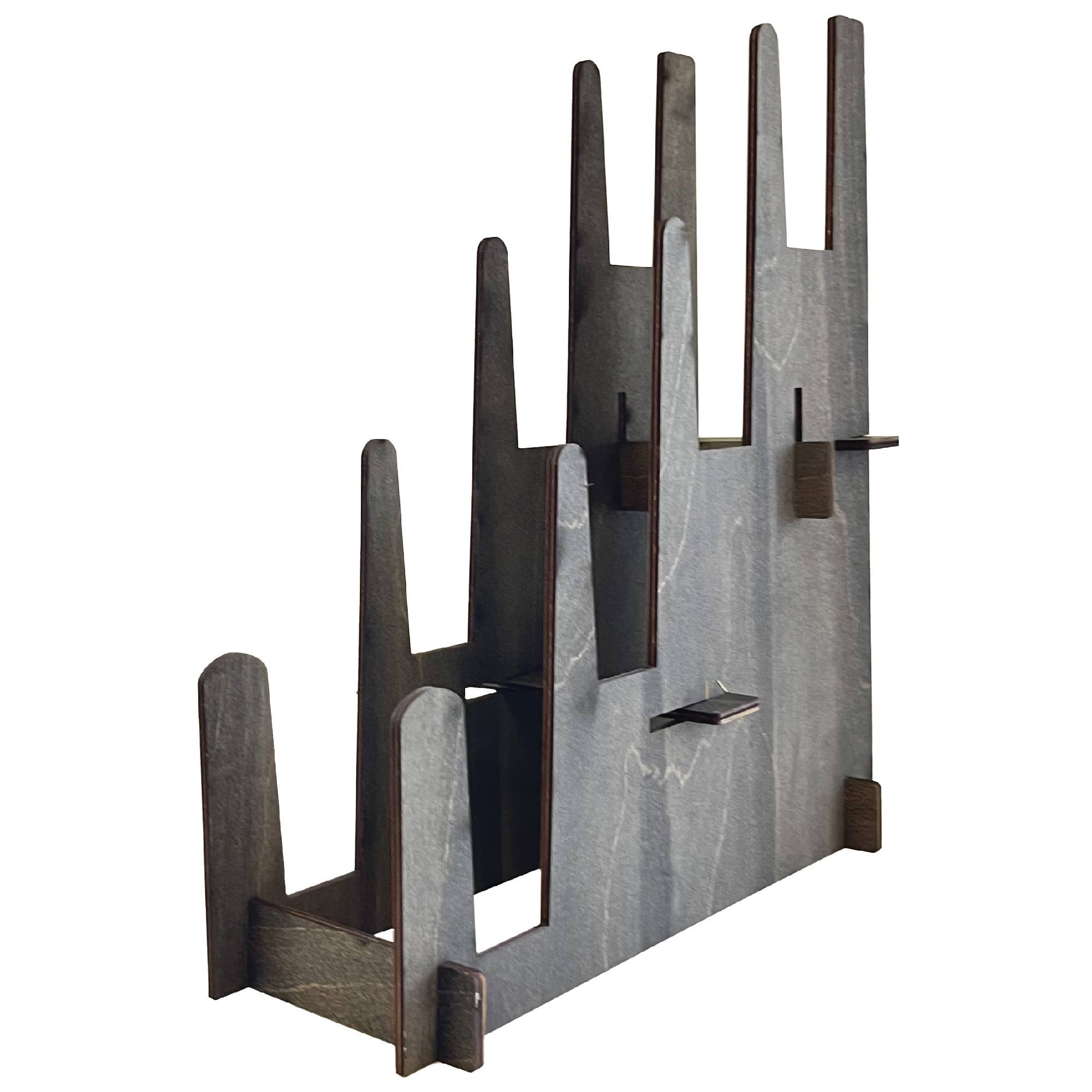 Torched Displays – Großhandel Verkaufsdisplay-Ständer/-Gehäuse – Multifunktionaler 3-stufiger Holzständer für Kunstdrucke, Bücher & Schallplatten – Klein6