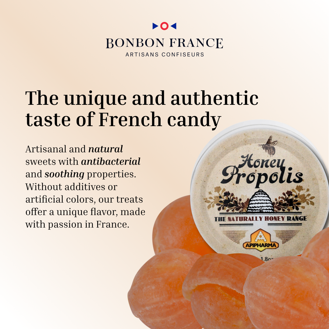 Bonbon-France - Wholesale Hard Candy - Apipharma Propolis Honey - 20% Auvergne Honey - France1