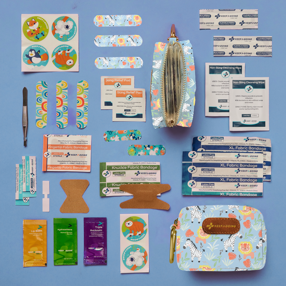 KEEP>GOING First Aid - Wholesale First Aid Kit - First Aid "Loaded" MiniKit (60 pcs)1