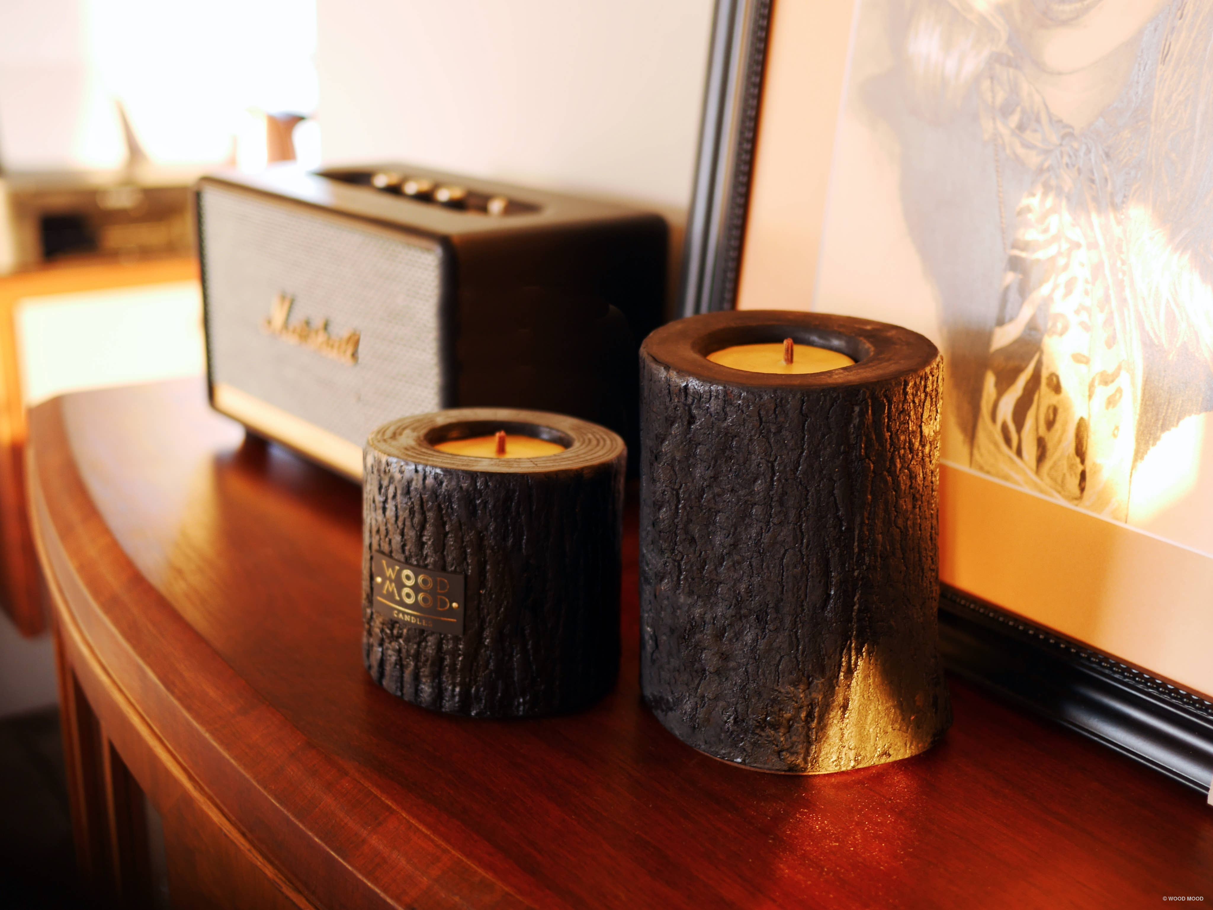 WOOD MOOD - Venta al por mayor Candelabros - Volcano Original | candelabro de madera carbonizada negro cargado27