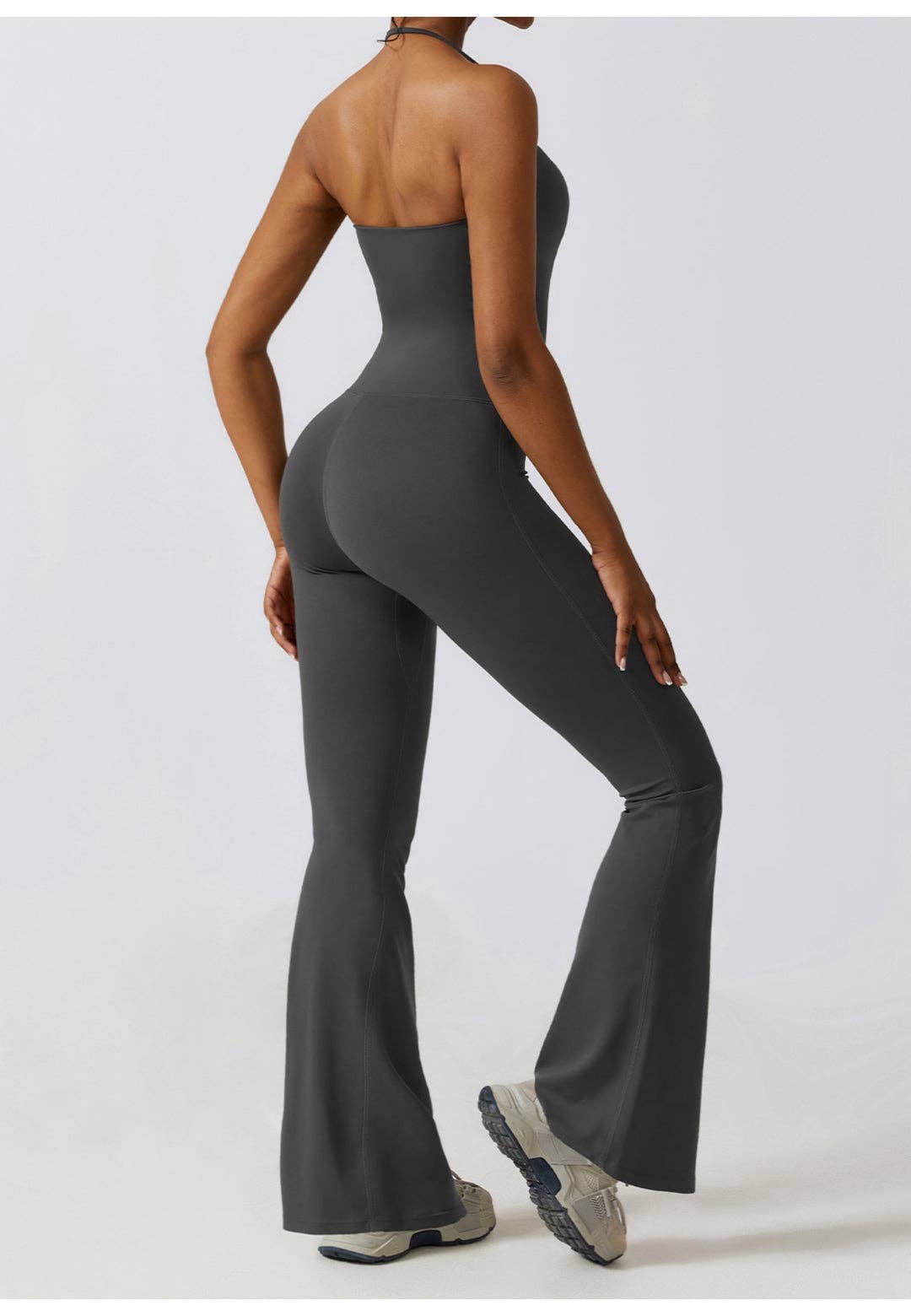 Active by Anna-Kaci - Wholesale Athletic/Lounge Leggings - Women's - Shirred High Waist Flared Leggings1