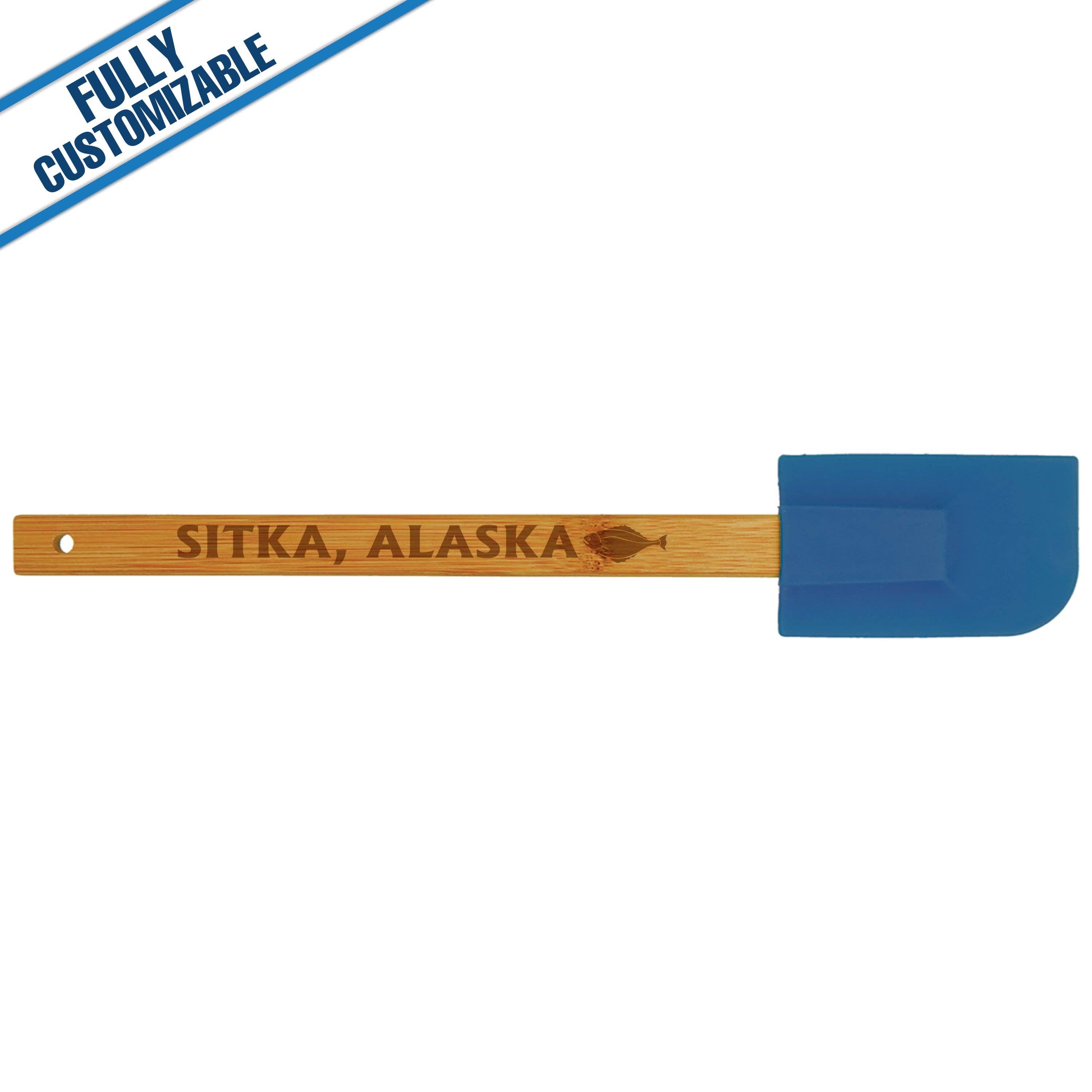 GiftWorksPlus - Wholesale Spatula/Turner - Silicone Spatula with Bamboo Handle - Fully Customizable0