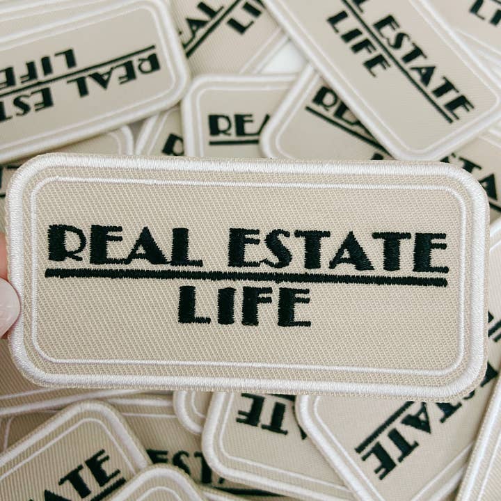 3.5" Real Estate life - Embroidered Hat Patch for wholesale by TEELUX
