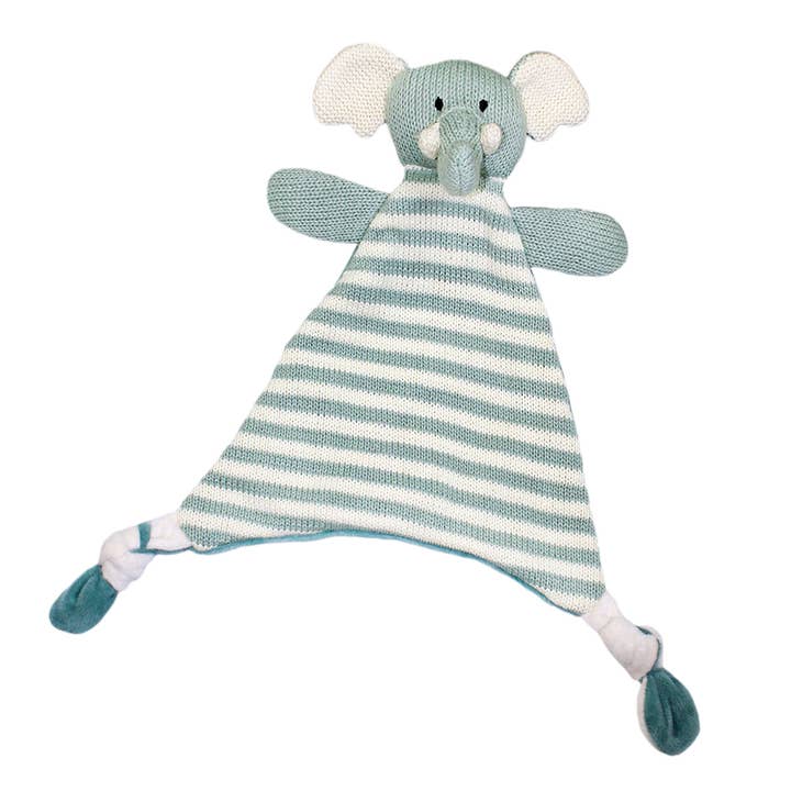 Charlie Stripey Elephant Comforter for wholesale by Lily & George Toys