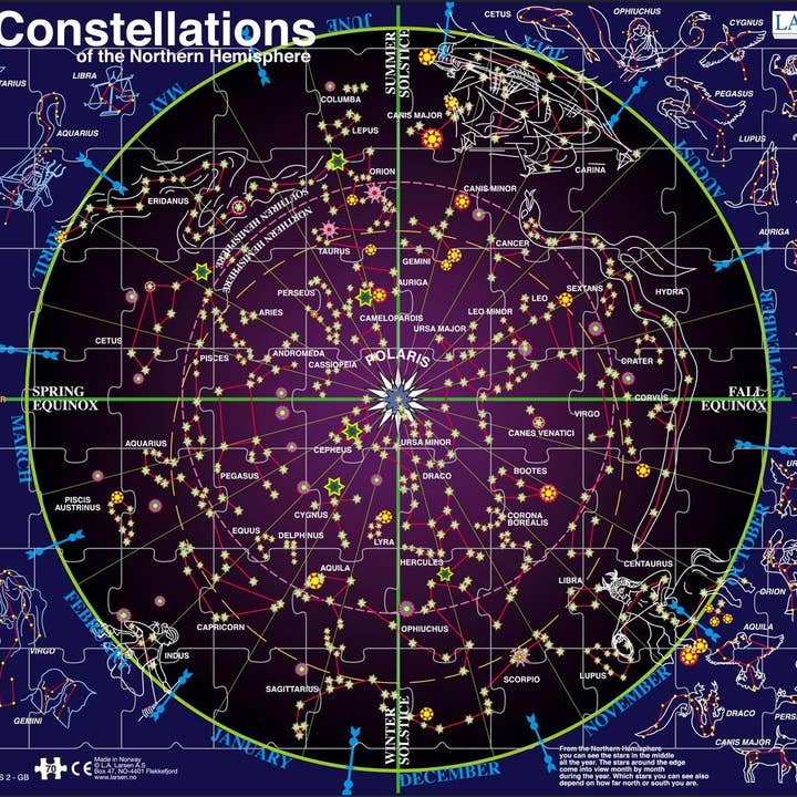 Springbok Puzzle - Vente Puzzle – enfant - Puzzle 70 pièces Constellation pour enfants