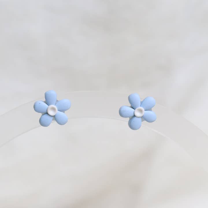 Lily and Sparrow Clay - Wholesale Stud/Post Earrings - Mini Flower Studs1
