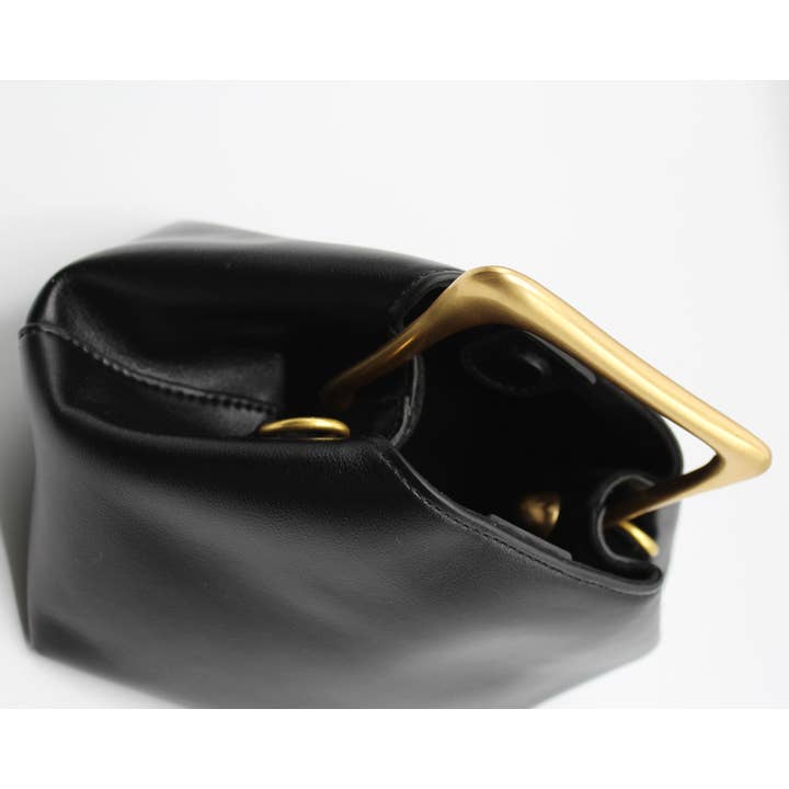 Sook Stainable - Wholesale Top Handle Bag - Women's - Sora - Genuine Leather Metallic Handheld Bag Shoulder Bag1