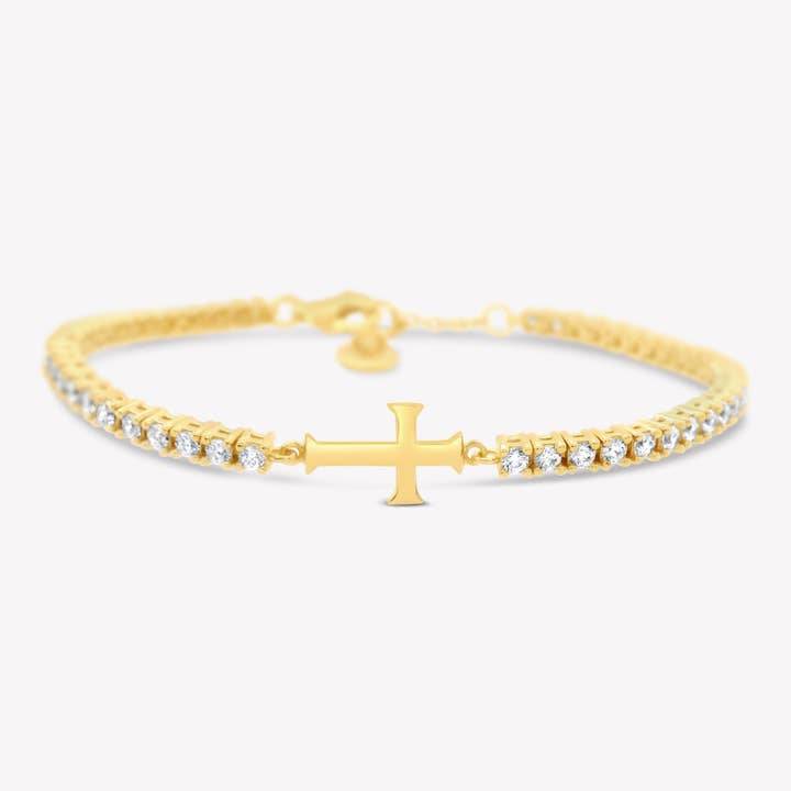 Luminous Cross tennisarmband voor wholesale door Rizen Jewelry