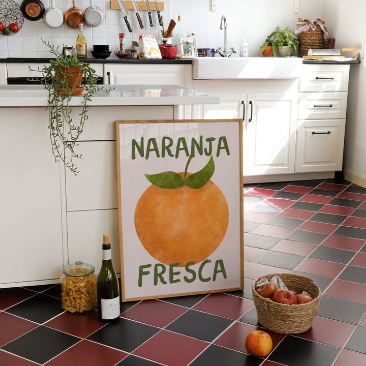 Moonshine Prints – wholesale Art print – Naranja Fresca Kitchen Print1