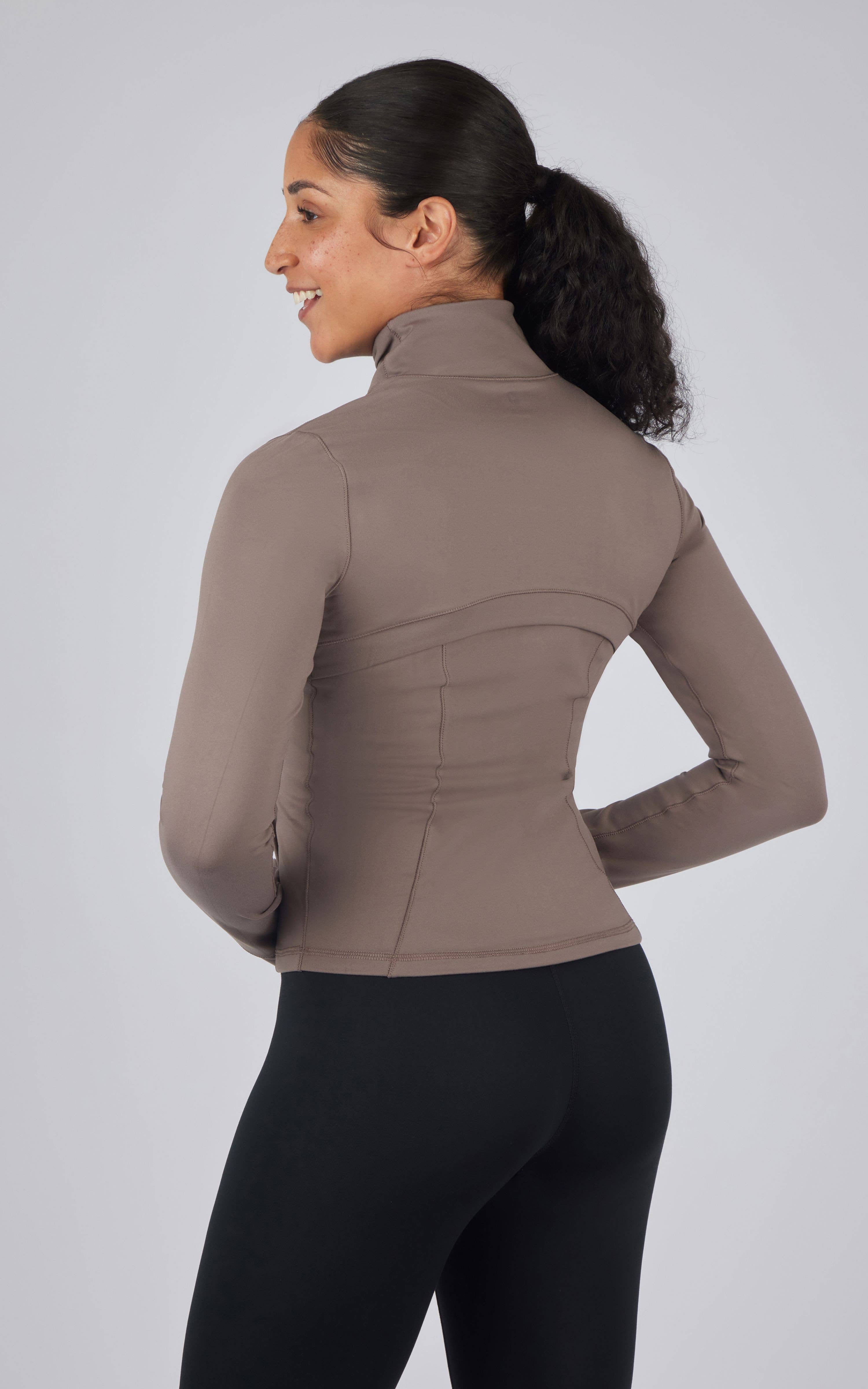 90 Degree by Reflex & Yogalicious - Vente Veste de sport – femme - Veste de performance ajustée et élégante pour femmes4