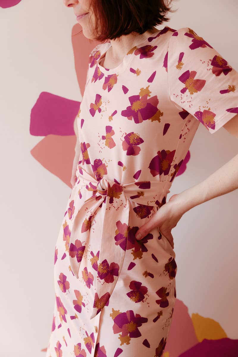 Eglantine et Zoé - Wholesale Fabric - Anémona Nude Cotton Jersey Fabric1