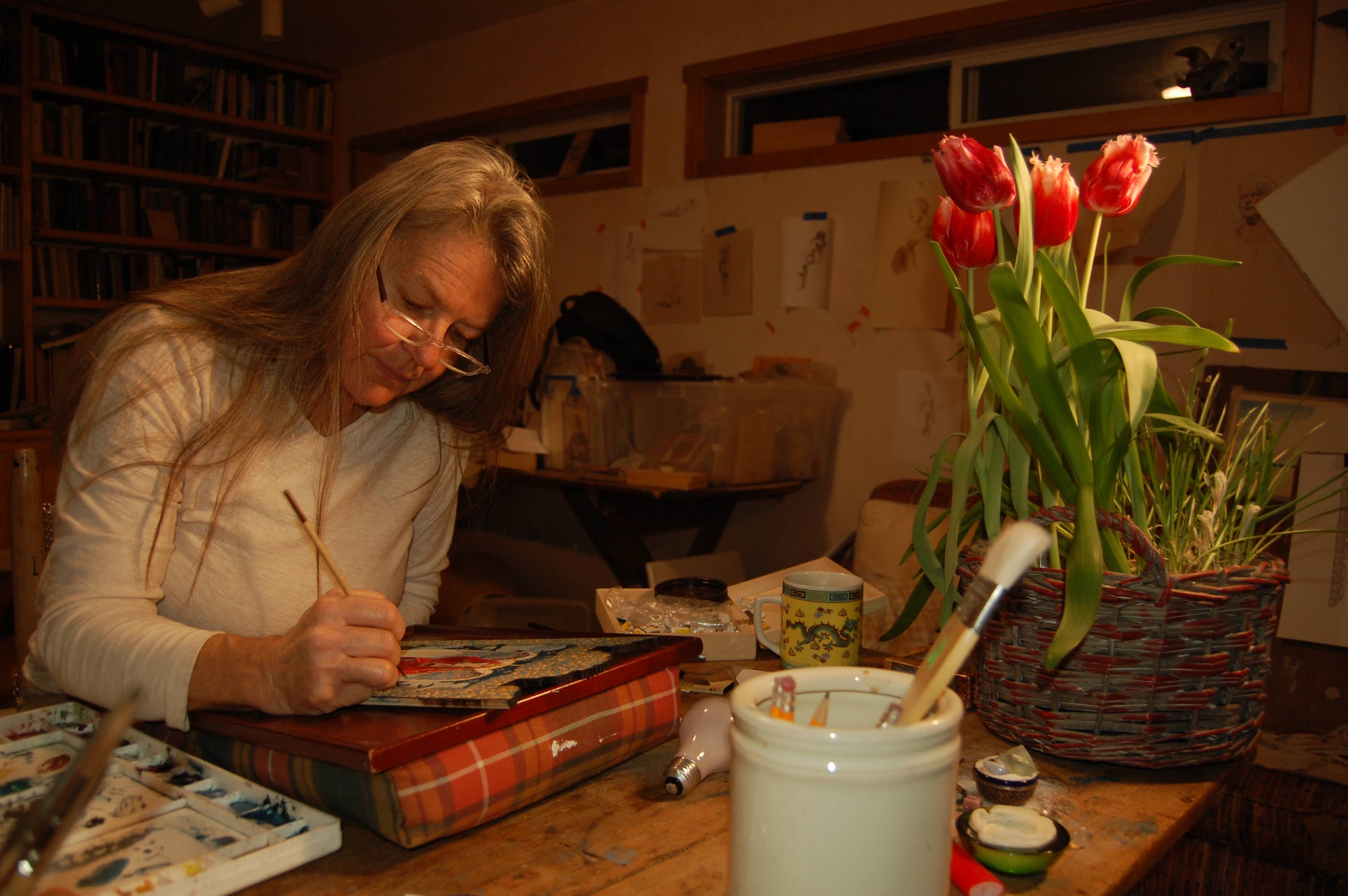 Lynn Garlick Retablos – Engroshandel Maleri/tegning – Ærkeengel Gabriel-Guds sendebud5