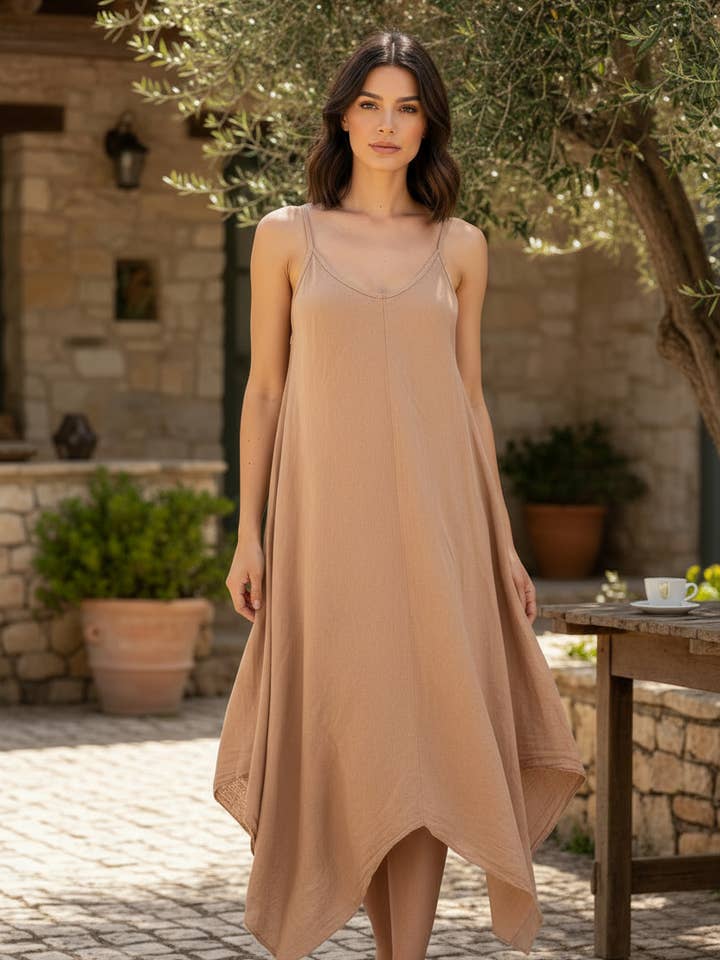 Vestido holgado de lino 14940 para venta al por mayor de Shyloh