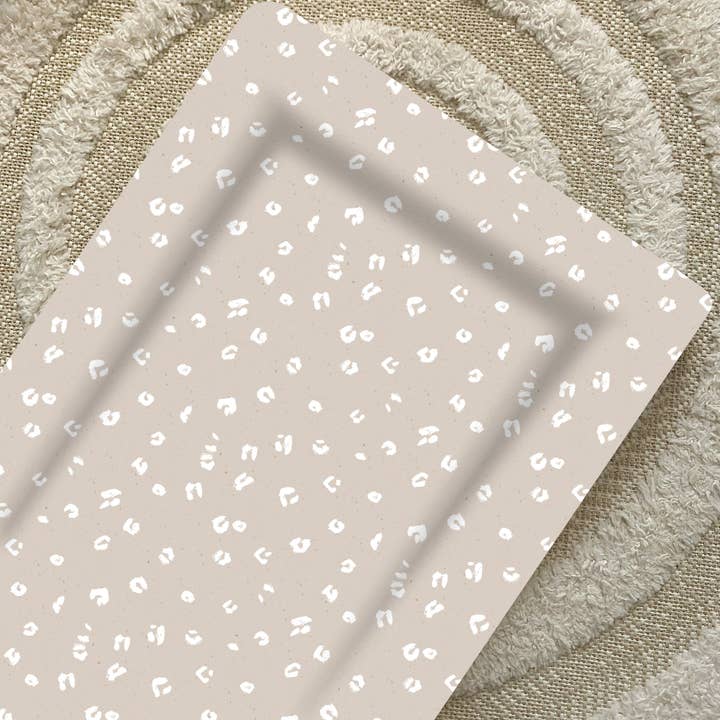 Bobbin and Bumble - Baby Changing Mats – wholesale Changing mat/pad – Baby – Baby Changing Mat | Speckled Sand Animal Print | Handmade UK