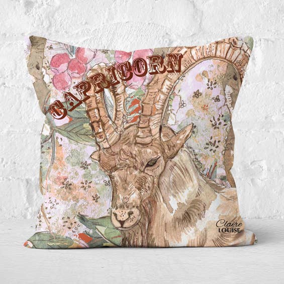 Cojín Cabra Capricornio para venta al por mayor de Claire Louise