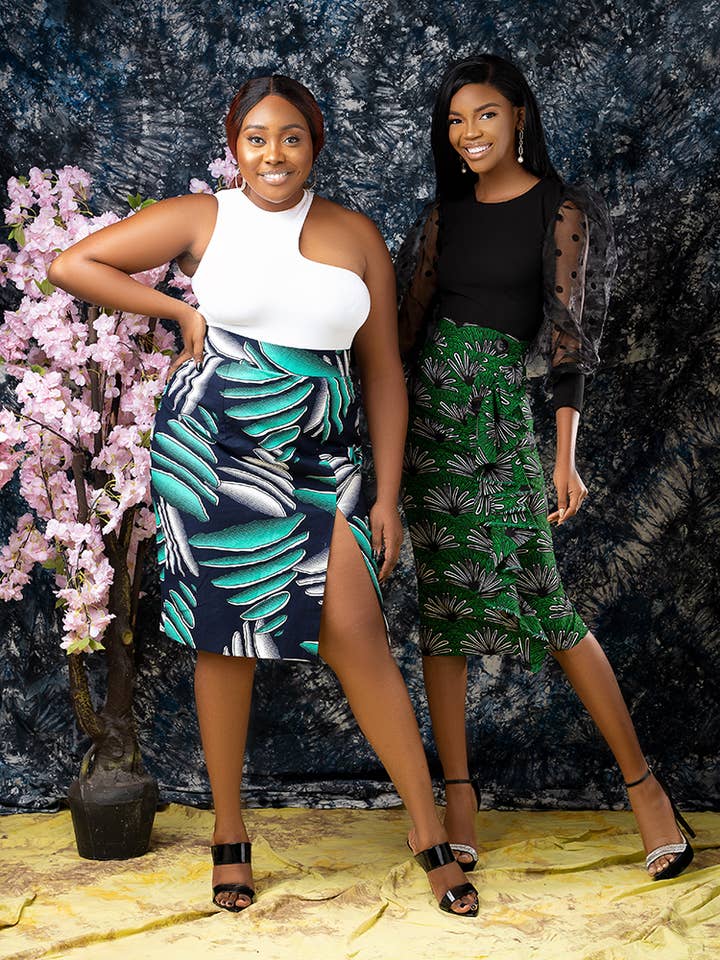 ETNICA - Wholesale Skirt - Women's - African Print Soraya Pencil Skirt