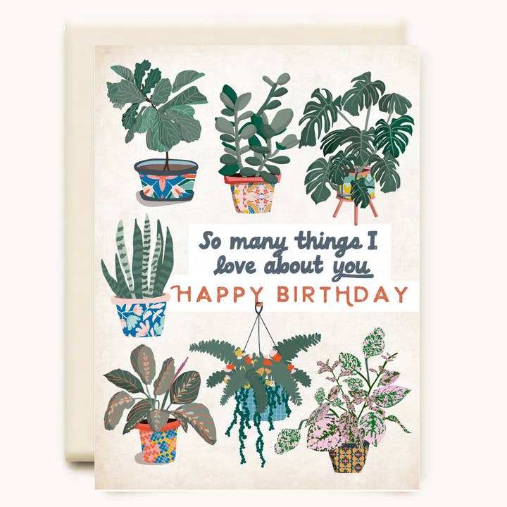 Plants Birthday | Birthday Greeting Card for wholesale by Inkwell Cards
