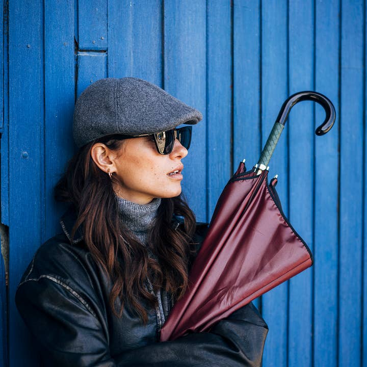 Ezpeleta - Wholesale Umbrella – Women's - EZPELETA Smooth Auto Umbrella with design details8