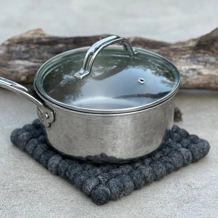 Lungta Imports - Wholesale Trivet - Hand Made Colorful Felt Balls Trivet, Dish Mat, Hot Pads10