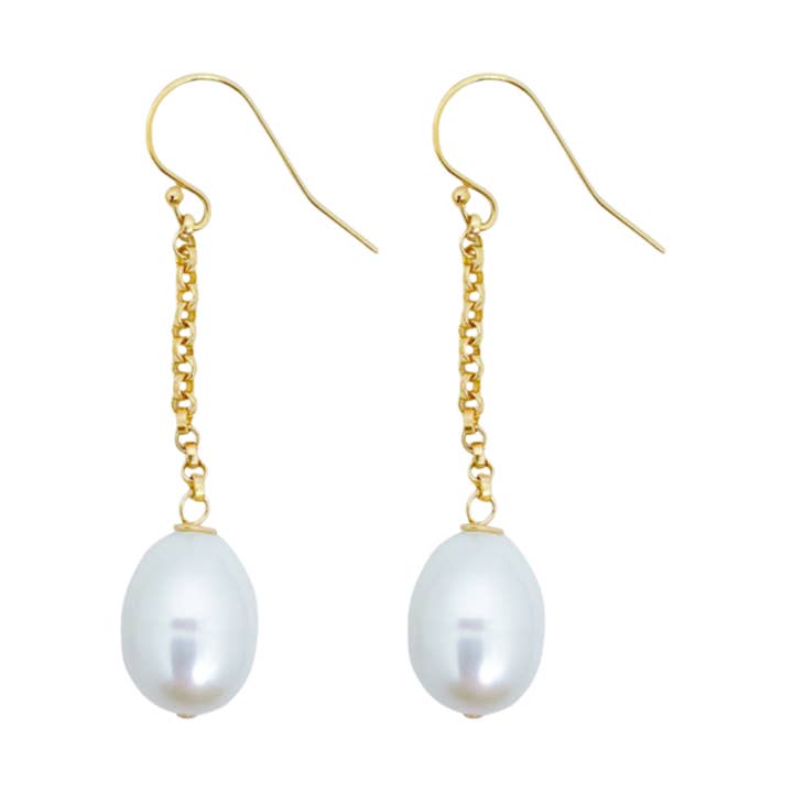 Brincos Pérola em Ouro por atacado de M Donohue Collection