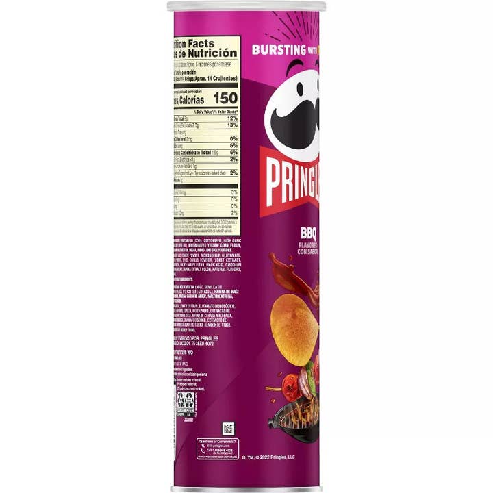 I Got Your Candy – wholesale Crisps – Pringles Snack Stacks BBQ Flavored Potato Crisps Chips 5.5oz - 14ct
