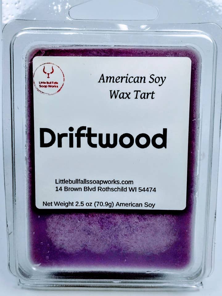 Cera di soia Driftwood Melt per la vendita all'ingrosso da parte di Little Bull Falls Soap Works