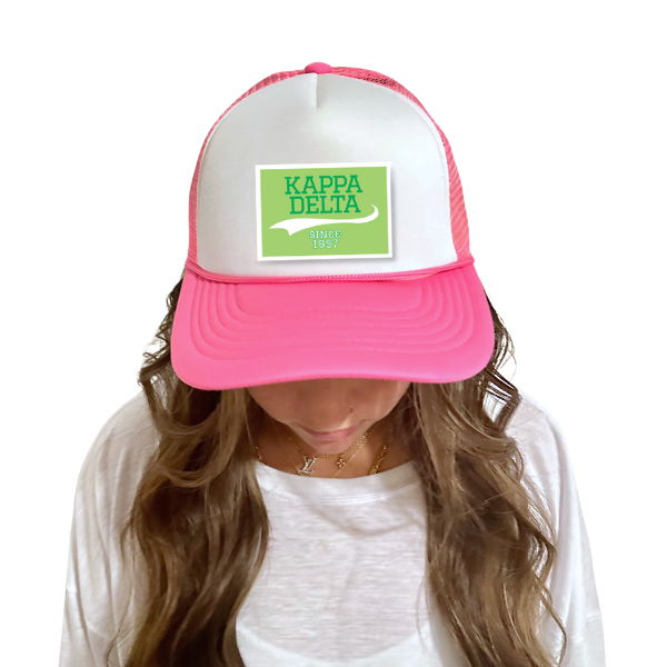Sarahndipity Shop - Wholesale Trucker Hat - Women's - Sorority Trucker Hat w/ Patch - Collegiate Design20