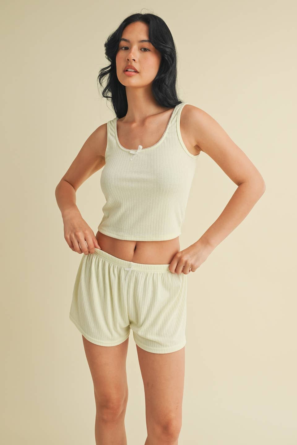 KIMBERLY C - Venta al por mayor Camiseta sin mangas - Mujer - Camiseta de Tirantes Punto Calado Lounge24