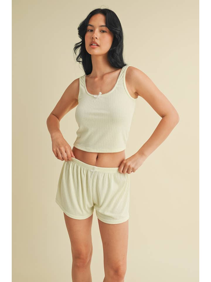 KIMBERLY C - Venta al por mayor Camiseta sin mangas - Mujer - Camiseta de Tirantes Punto Calado Lounge24