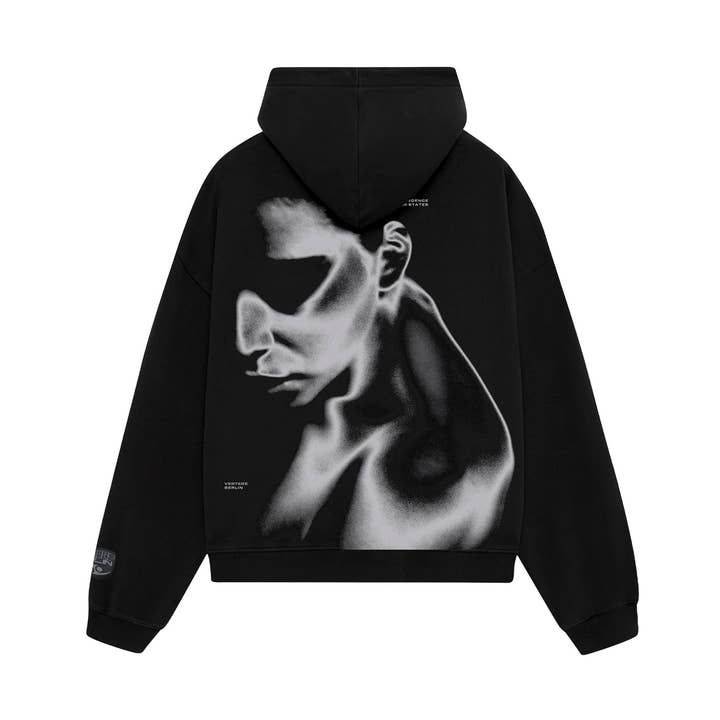 TRANSCENDENCE HOODIE - BLACK for wholesale by Vertere Berlin