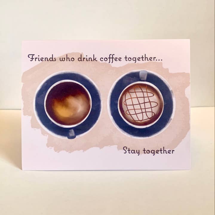 Stationery- Coffee Buddies for wholesale by Poppy Simplicity