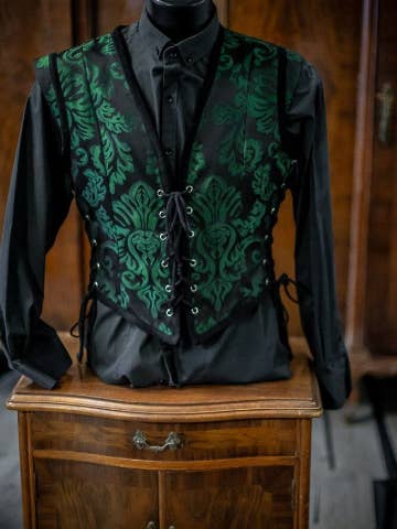 Victorian Vest - Tapestry - Gothic Steampunk Vampire Man for wholesale by Costurero Real