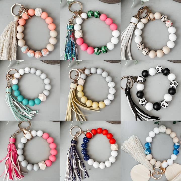 AB Handmade Home Decor - Wholesale Keychain Bracelet - Keychain Wristlet