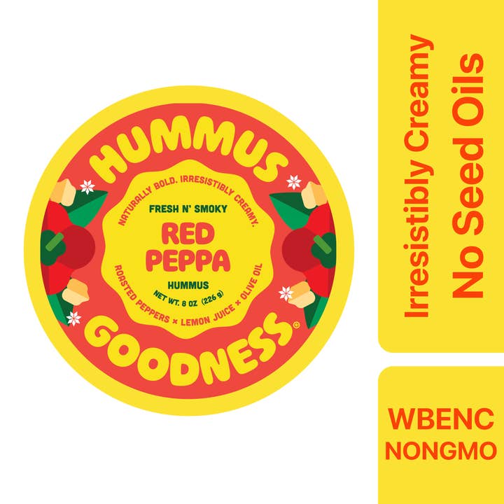 Hummus Goodness - Wholesale Dip - RED PEPPA HUMMUS 3