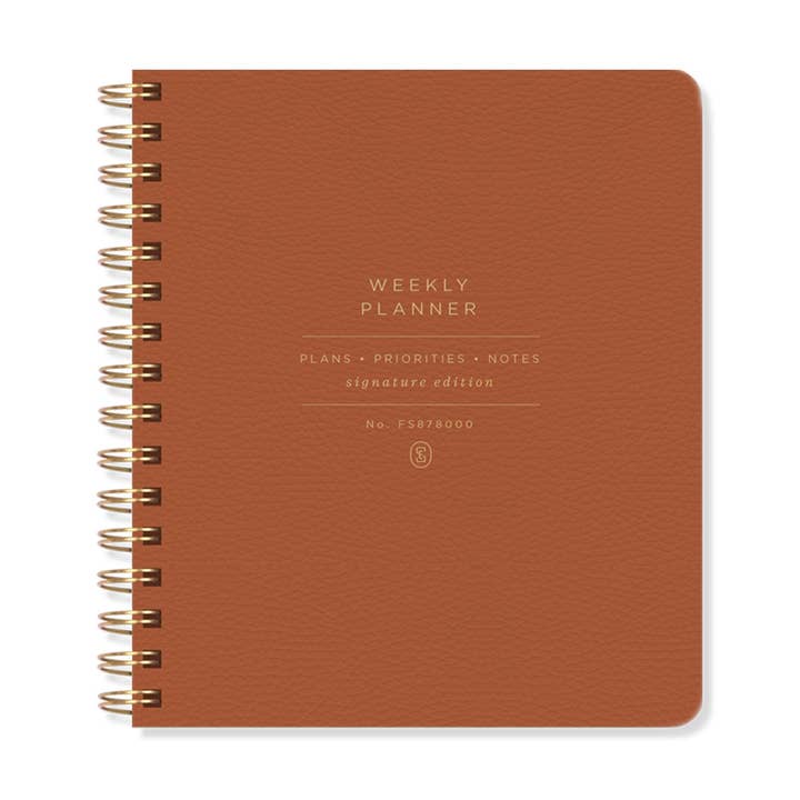 Fringe Studio - Wholesale Planner - Se Standard Cognac Weekly Non-dated Planner0