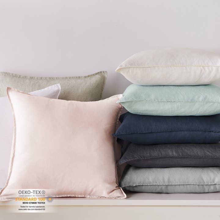 Levtex Home - Wholesale Throw Pillow Cover - French Flax Washed Linen Square Pillow Cover- Set of 29