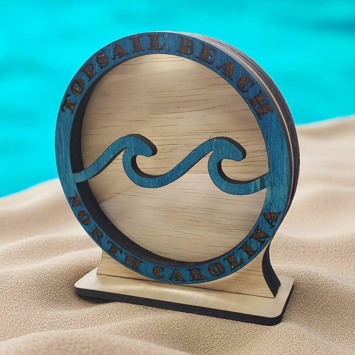 Bølgedesign Havglas Skyggebox Display 4 Stilarter for engroshandel hos Sea Glass Displays