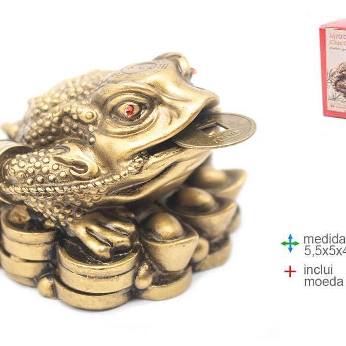 Kaeru Resin Toad 5.5x5x4cm #116 for wholesale by Esoterica Arte