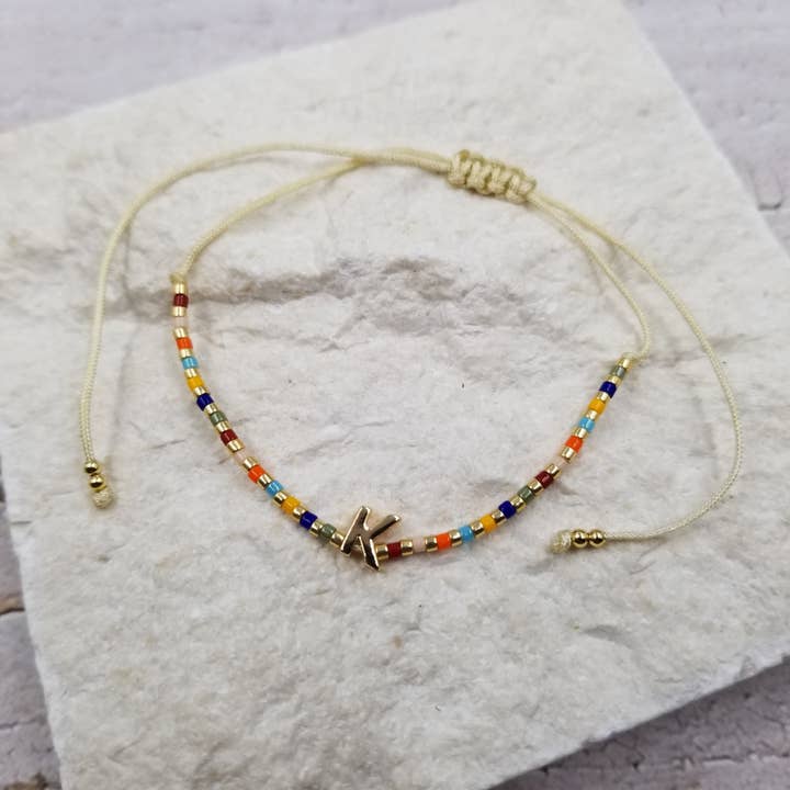 Treasure Wholesale - Wholesale Beaded bracelet - Initial Boho Seed Beads Miyuki Friendship Bracelet4