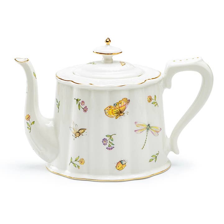 Grace Teaware - Wholesale Tea Pot - Summer Garden 40 oz Fine Porcelain Teapot1