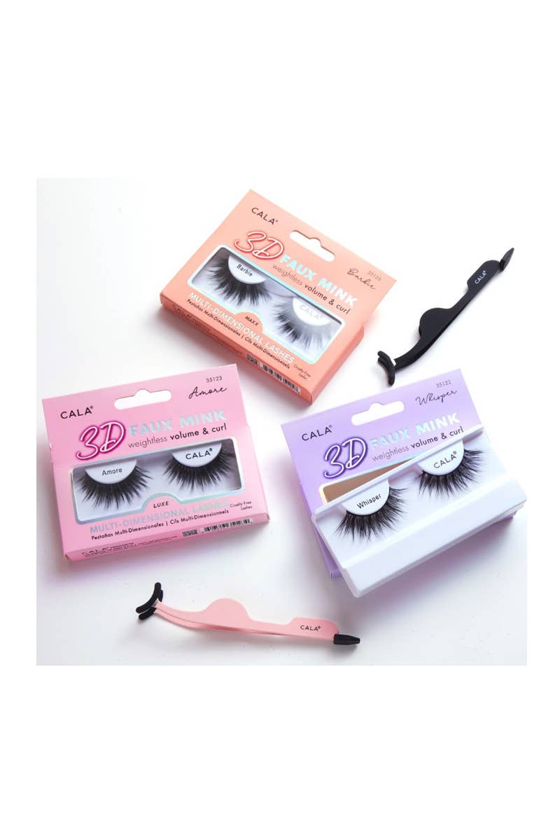 PINEAPPLE Beauty – Großhandel Applikator für falsche Wimpern – CALA 50858 Schwarzer Soft-Touch-Wimpernapplikator - 6 Stück3