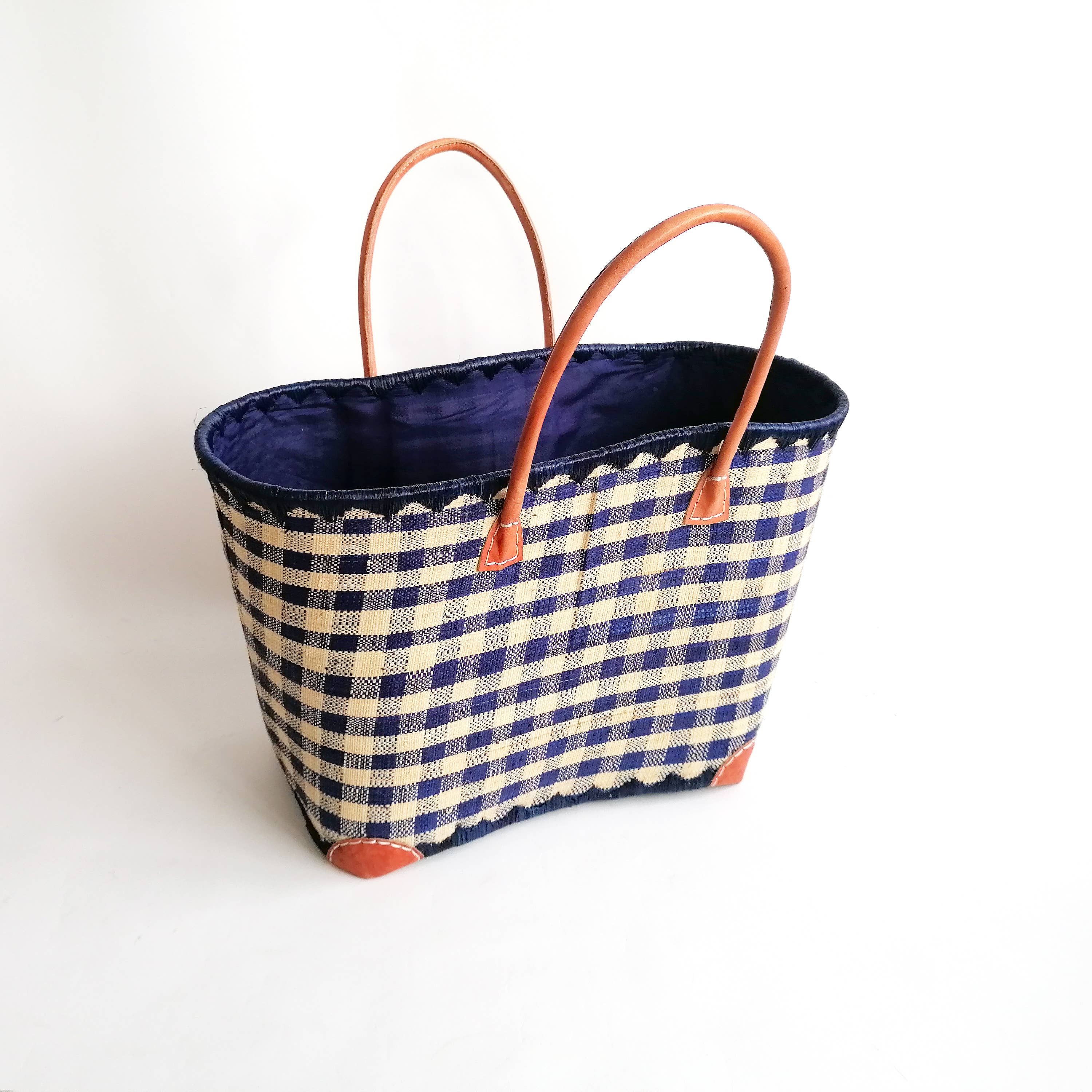 Le comptoir de la plage - Wholesale Beach Bag - "Carreaux Vichy" GM beach bag, per unit0