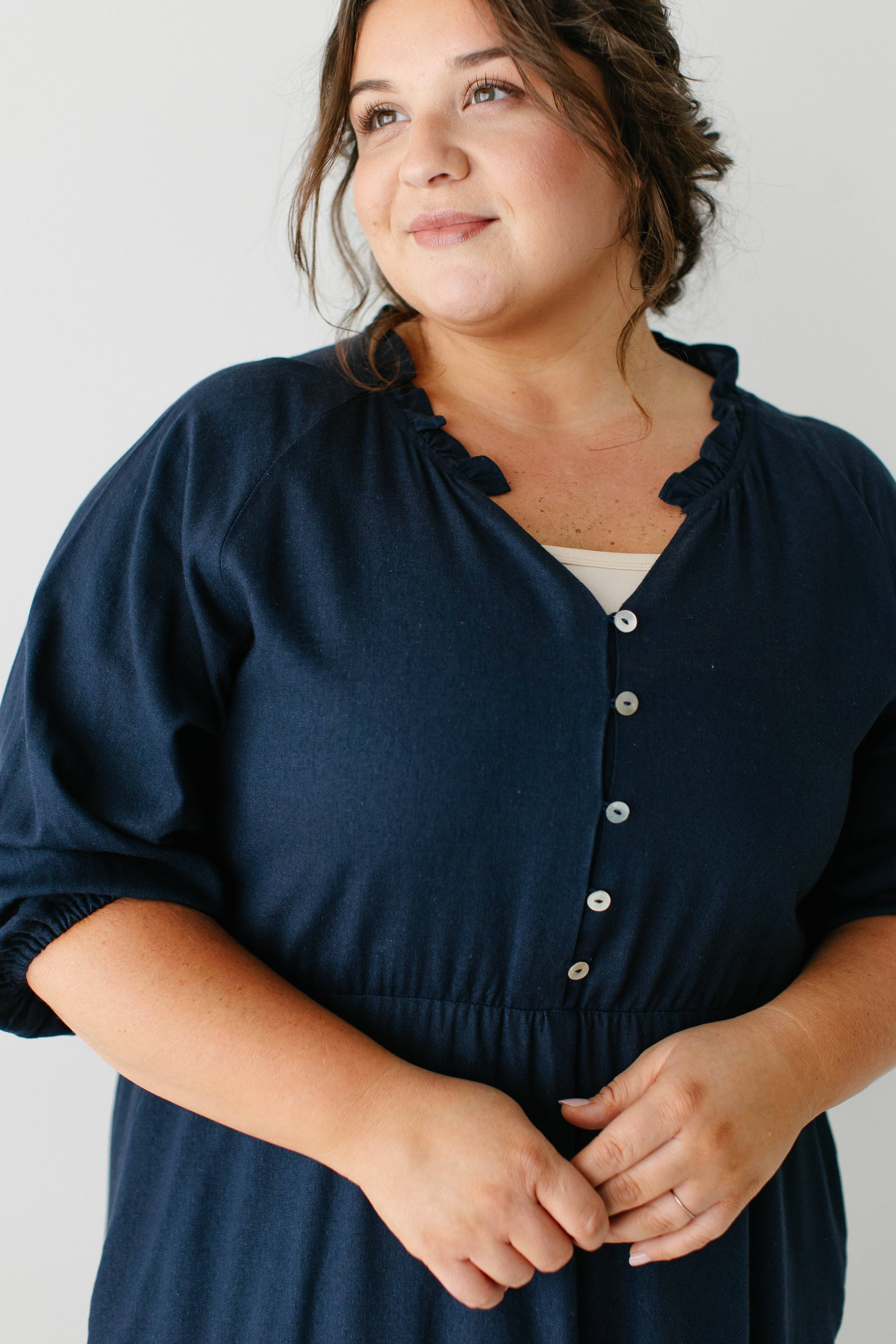 The Main Street Exchange - Wholesale Dress - Women's - 'Kenzi' Ruffle Detail Maxi Dress3